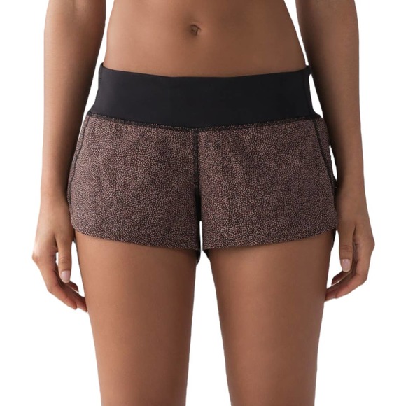 Lululemon Speed Short 4 Way Stretch *2.5" 4 Chakra Print Henna Black Running - Picture 5 of 6